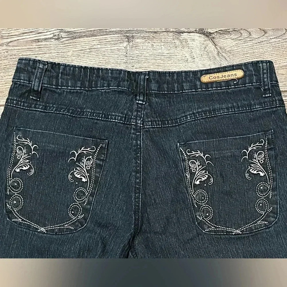 EUC COS embroidered jeans size 10 petite - Picture 3 of 4
